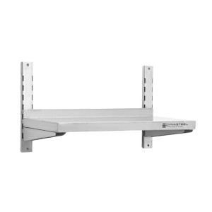 Etagère Murale en Inox sur Crémaillères - L 600 x P 300 mm - Dynasteel