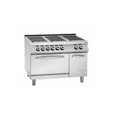 Bartscher Series 900 stove with 6 electric plates.