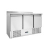 Positive Refrigerated Table GN 1/1 With Backsplash - 3 Doors - Dynasteel