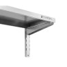 Etagère Murale en Inox sur Crémaillères - L 1200 x P 300 mm - Dynasteel