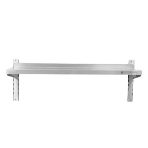 Etagère Murale en Inox sur Crémaillères - L 1200 x P 300 mm - Dynasteel