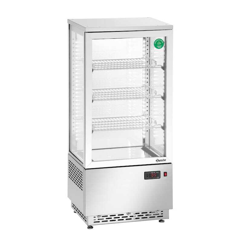 Mini Professional Refrigerated Display Case Bartscher - 78 L Stainless Steel