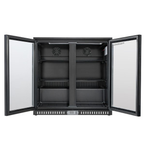 Refrigerated Back Bar 209 L 2 Glass Doors — Ventilated