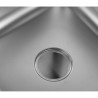 Plonge 1 Bakki selkänojalla ja hyllyllä - L 600 x S 700 mm - Dynasteel