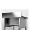 Plonge 1 Bakki selkänojalla ja hyllyllä - L 600 x S 700 mm - Dynasteel