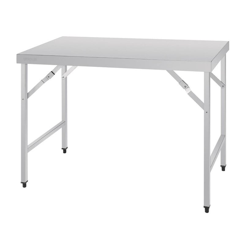 Folding Stainless Steel Table 1200 Mm - Vogue - Fourniresto