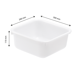 Cuvette Carrée - 4,5L - Valkoinen - Gilac