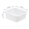 Square Bowl 4.5L White