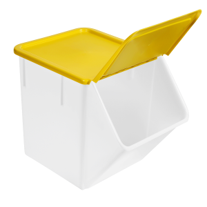 Lid for Ingredient Bin 40 L - Yellow - Gilac