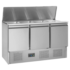 Refrigerated Saladette GN 1/1 Stainless Steel 3 Doors 368 L TEFCOLD