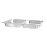 Bac GN 1/1 pour Chafing Dish avec 2 Compartiments Hendi