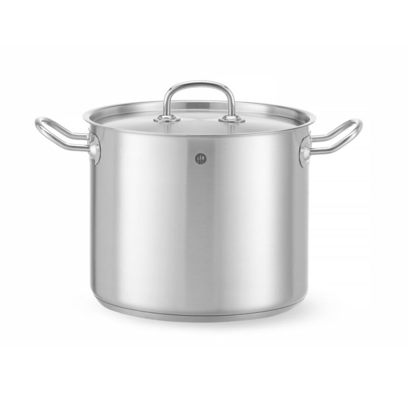 High Pot with Lid Kitchen Line 24 cm - Brand HENDI - Fourniresto