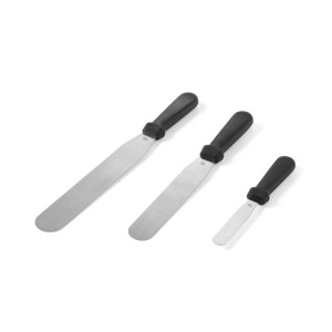 Flexible Stainless Steel Flat Spatula with PP Handle - L 110 mm