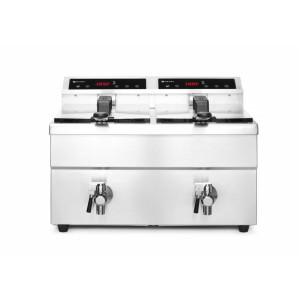 Induction Fryer with Drain Tap - 2 x 8 L