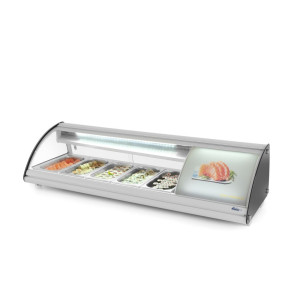 Vitrine sushille - 5 x GN 1/3 - 63 L