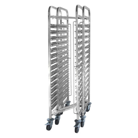 Chariot Porte-Plateaux Pliable - 15 x GN 1/1