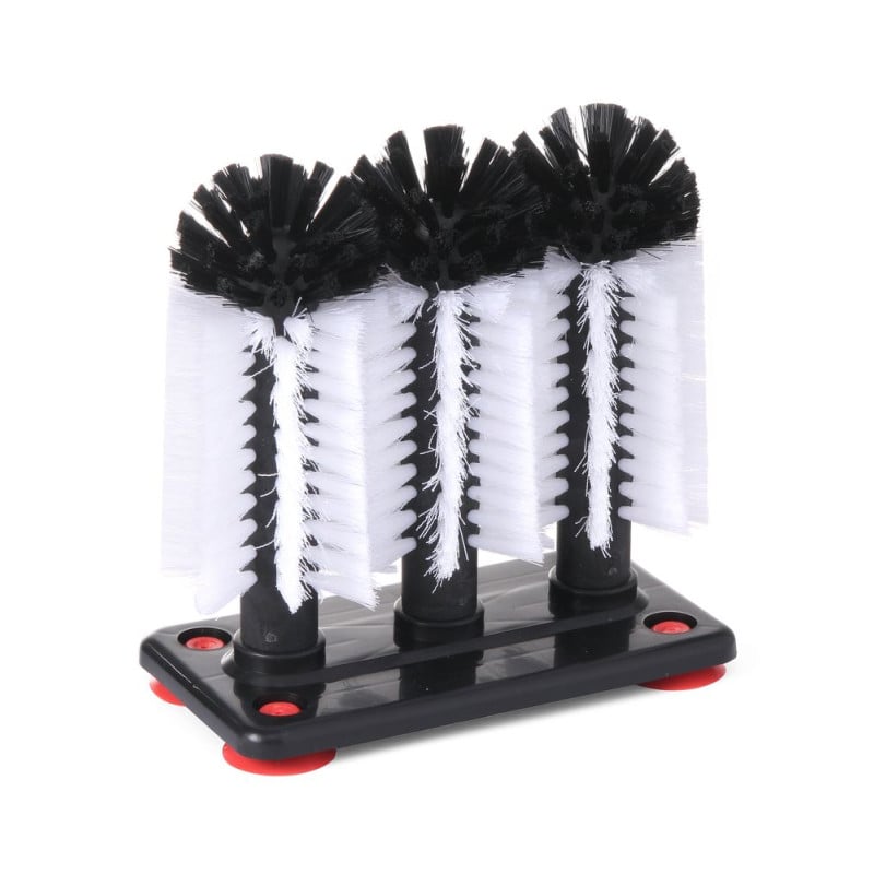 Lave-Verres Manuel - 3 Brosses