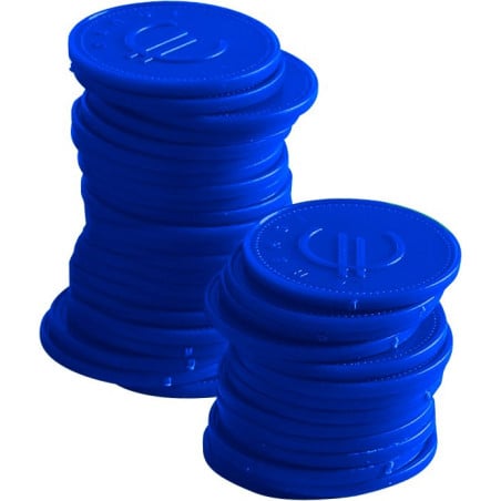 Jetons Bleus - Lot de 100