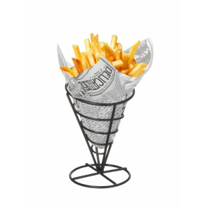 Stöd för pommes frites-kon - Svart