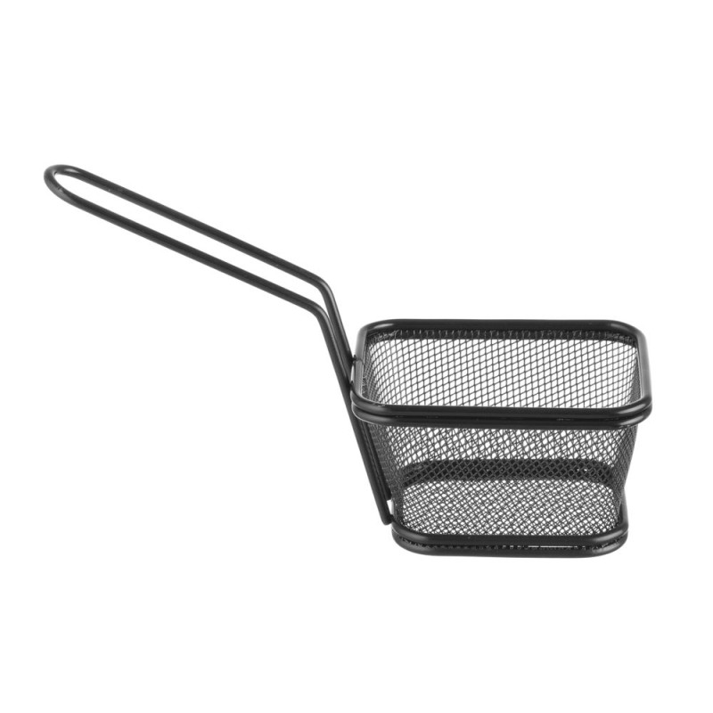 Miniature Black French Fries Basket - 105 x 90 mm