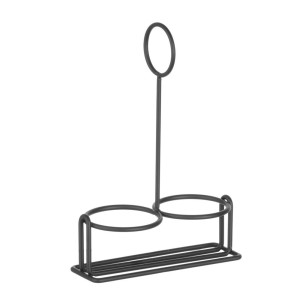 Black condiment rack - Brand HENDI - Fourniresto