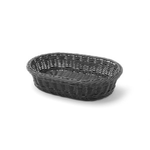 Mustakantinen leipäkori - 320 x 230 mm