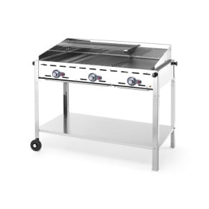 Gasolgrill Professionell Green Fire - 3 brännare - HENDI