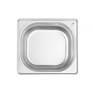 Bac Gastro GN 1/6 Rostfritt stål - Djup 100 mm - 1,6 L - FourniResto