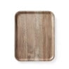 Printed Dark Wood Melamine Serving Tray - 430 x 330 mm