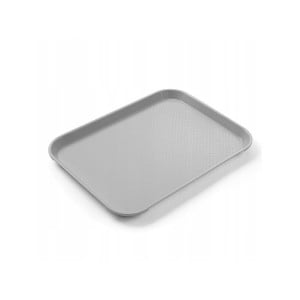 Plateau Rectangulaire Fast Food - Petit Modèle 265 x 345 mm - Gris