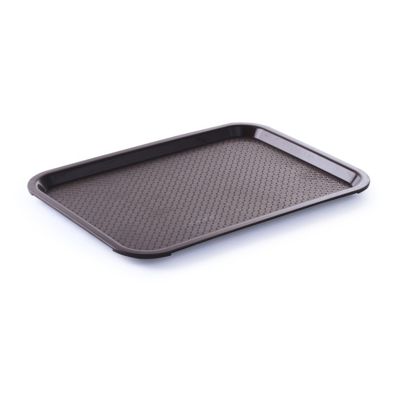 Rectangular Fast Food Tray - Large Size 450 x 350 mm - Brown