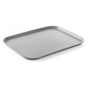 Rectangular FastFood Tray - Large Size 450 x 350 mm - Gray