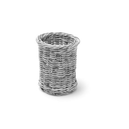 Round Cutlery Basket - Gray