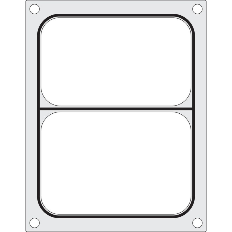 Matrice de Scellage pour Scelleuse Manuelle - 2 Compartiments - Hendi