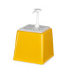 Sauce Dispenser with Pump - Yellow - 2.5 L - Hendi