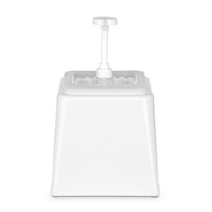 Såsdispenser med pump - Vit - 2,5 L - Hendi