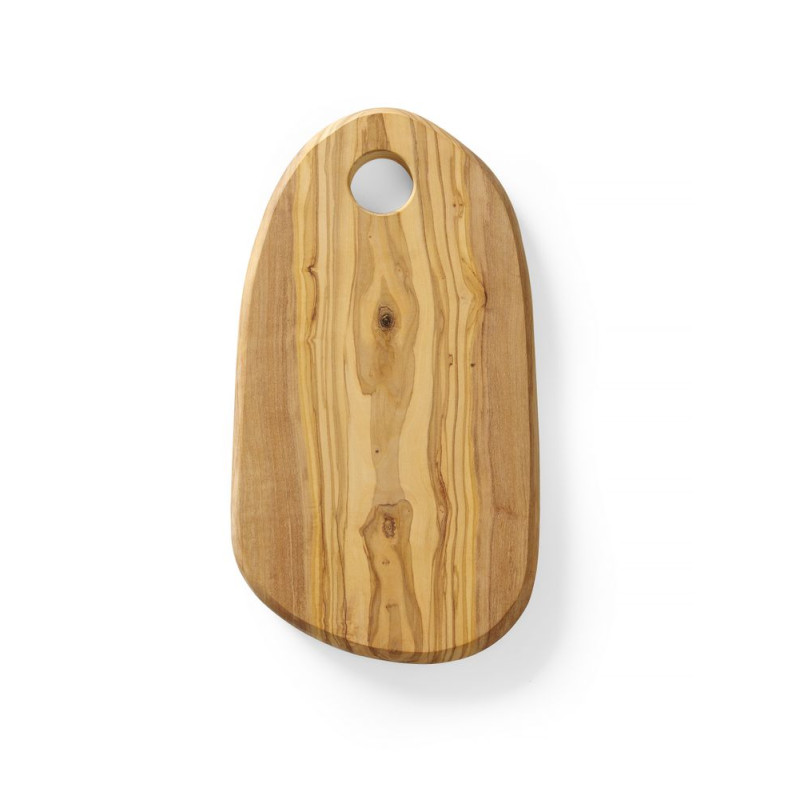 Plateau à Fromage avec Trou en Bois d'Olivier - 250 x 165 mm - Hendi