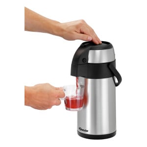 Thermos pot 3L with pump for catering