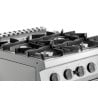 Four-burner stove with gas oven GN 2/1 Series 700