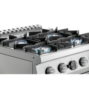 Four-burner stove with gas oven GN 2/1 Series 700