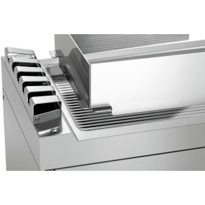 Backsplash 740 for Bartscher brand griddle plate