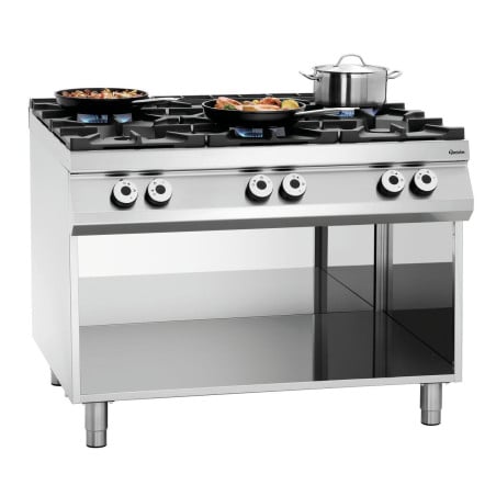 6-burner stove series 900 - Open Base from the brand Bartscher