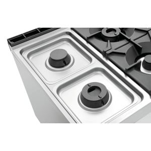 6-burner stove series 900 - Open Base from the brand Bartscher
