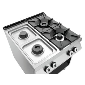 4-burner stove series 900 - Gas Oven GN 2/1 by Bartscher