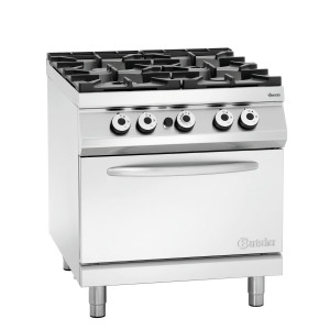 Fyrlågig spis serie 900 - Gasugn GN 2/1 av märket Bartscher