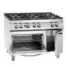 6-burner stove series 900 - Gas Oven GN 2/1 and cabinet from the brand Bartscher
