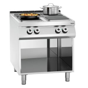 Electric stove with 4 plates - open base from the brand Bartscher