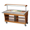 Sliding Shelves for Heated and Refrigerated Buffet - 4 x GN 1/1