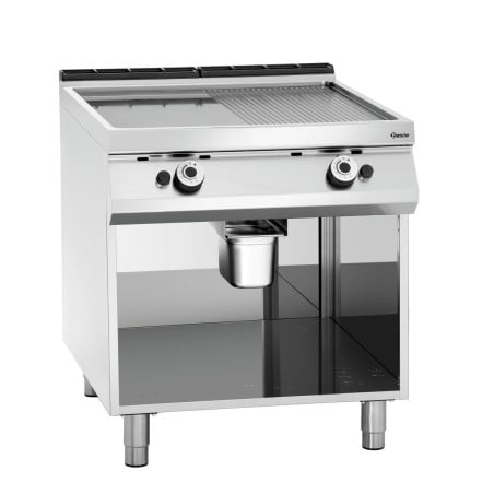 Snack Plate Width 800 - 1/2 Smooth 1/2 Grooved - Gas