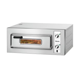 NT 501 Bartscher pizzauuni: 4 pizzan samanaikainen paistaminen jopa 450 °C:ssa